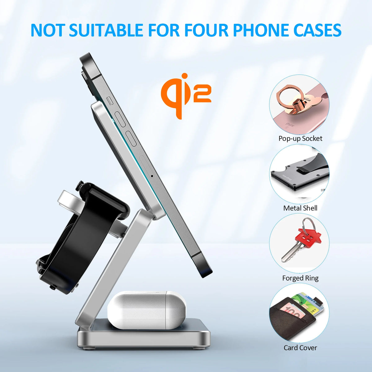 3-in-1 Magnetic Wireless Charging Station for Apple