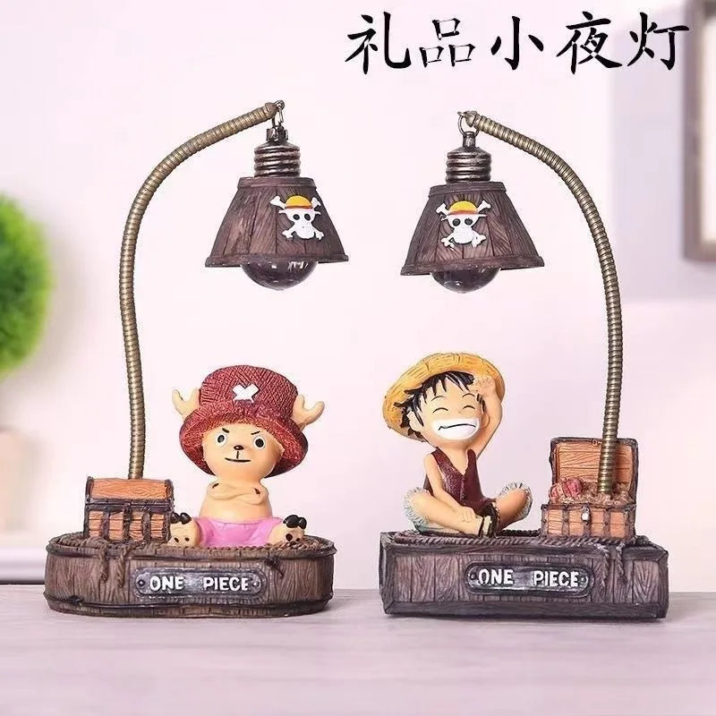 Anime Pirate Luffy LED Night Light Figure For Bedroom