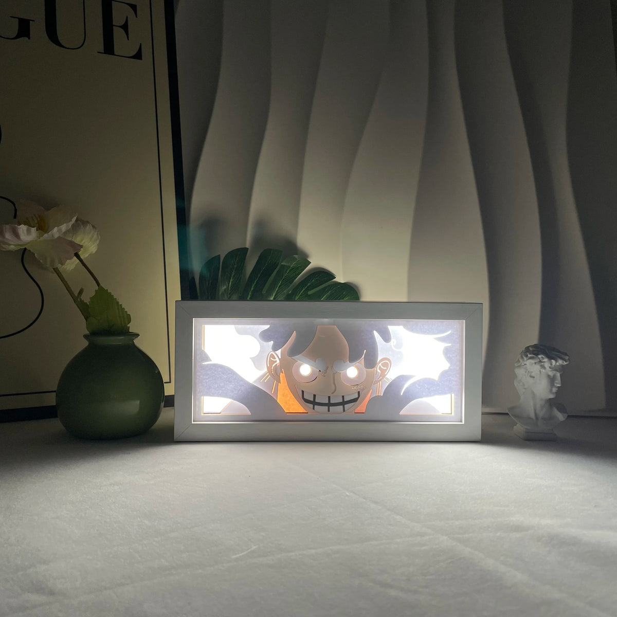 Anime Paper-Cut 3D LED Night Light With Remote Control
