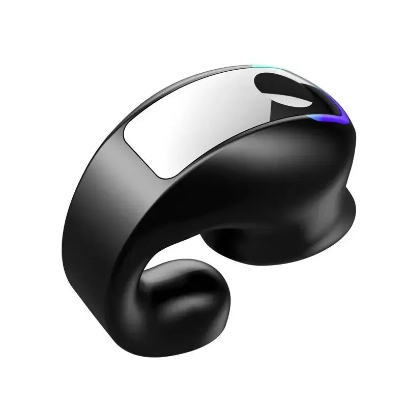black Color Bluetooth Ear Hook Headset – Mono, IPX5, Long Standby