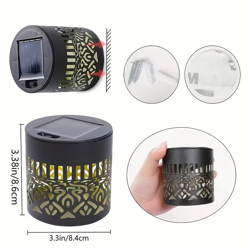Solar Mandala Sunflower Projector Wall Lamp for Garden