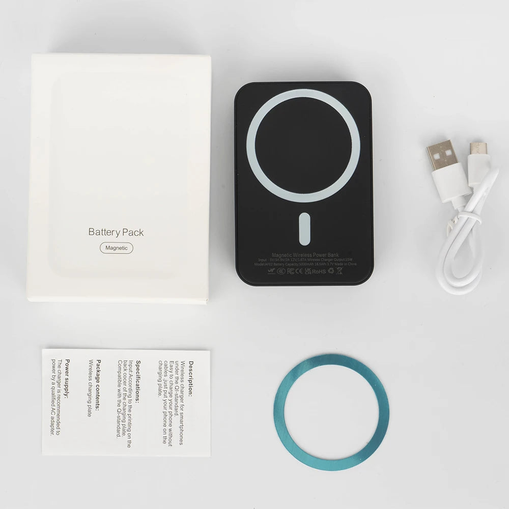 5000mAh Magnetic Power Bank For iPhone – Pocket Size