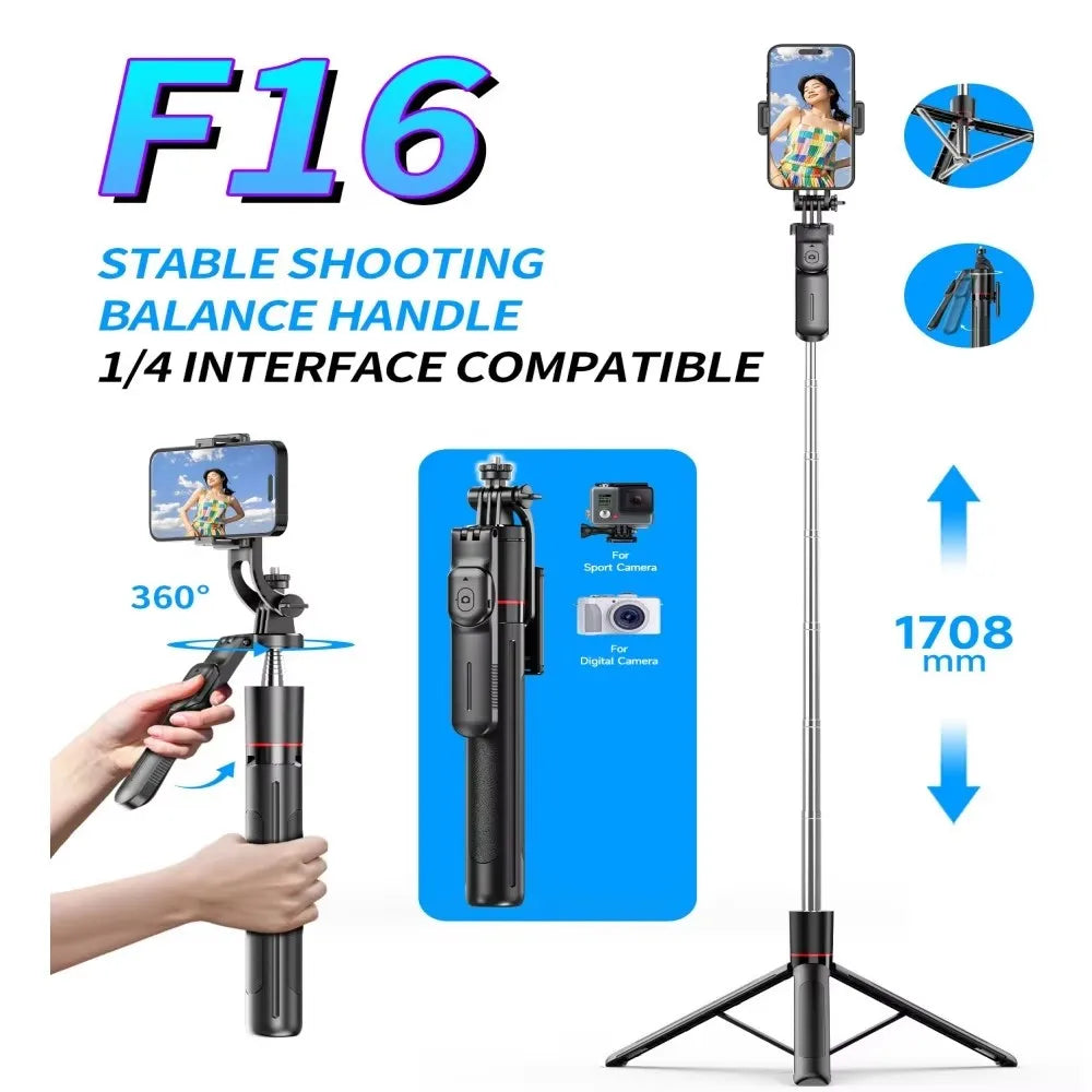 Option 1 Color Bluetooth Selfie Stick Tripod with 1708 mm Extendable Pole