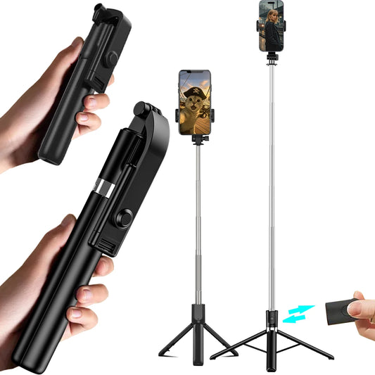 Bluetooth Telescopic Selfie Stick Tripod for Smartphones