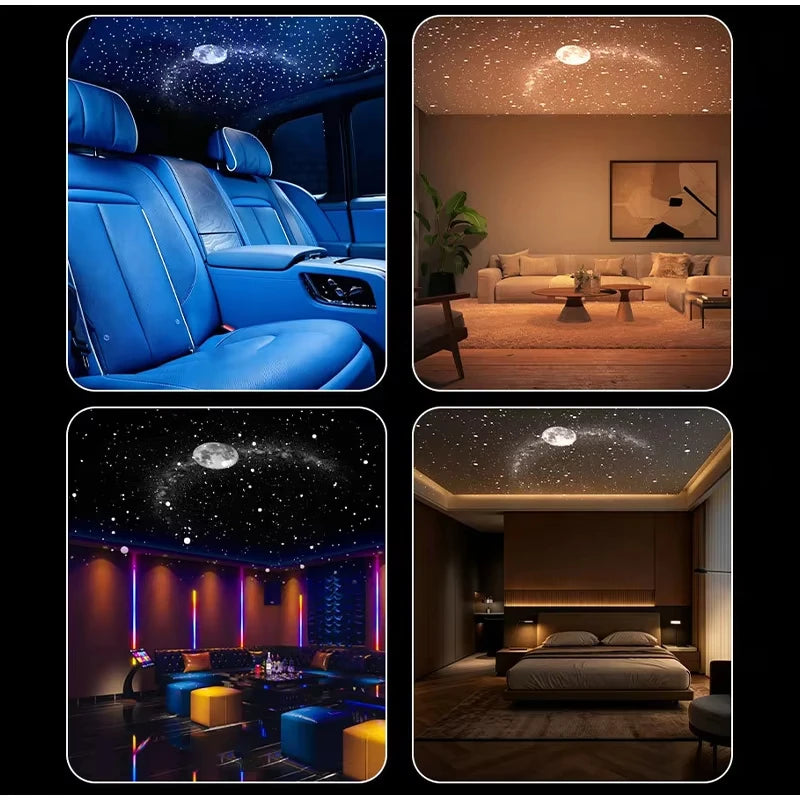 USB Galaxy Projector Night Light – 360° Adjustable Atmosphere